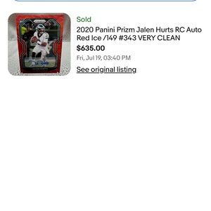 Jalen hurts auto /149